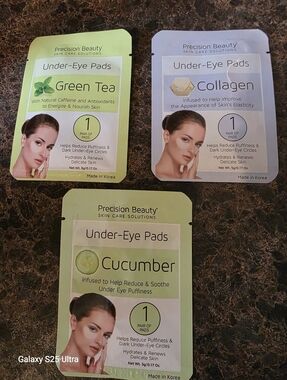 Precision Beauty Under-Eye Pads - Green Tea, Collagen & Cucumber, K BEAUTY